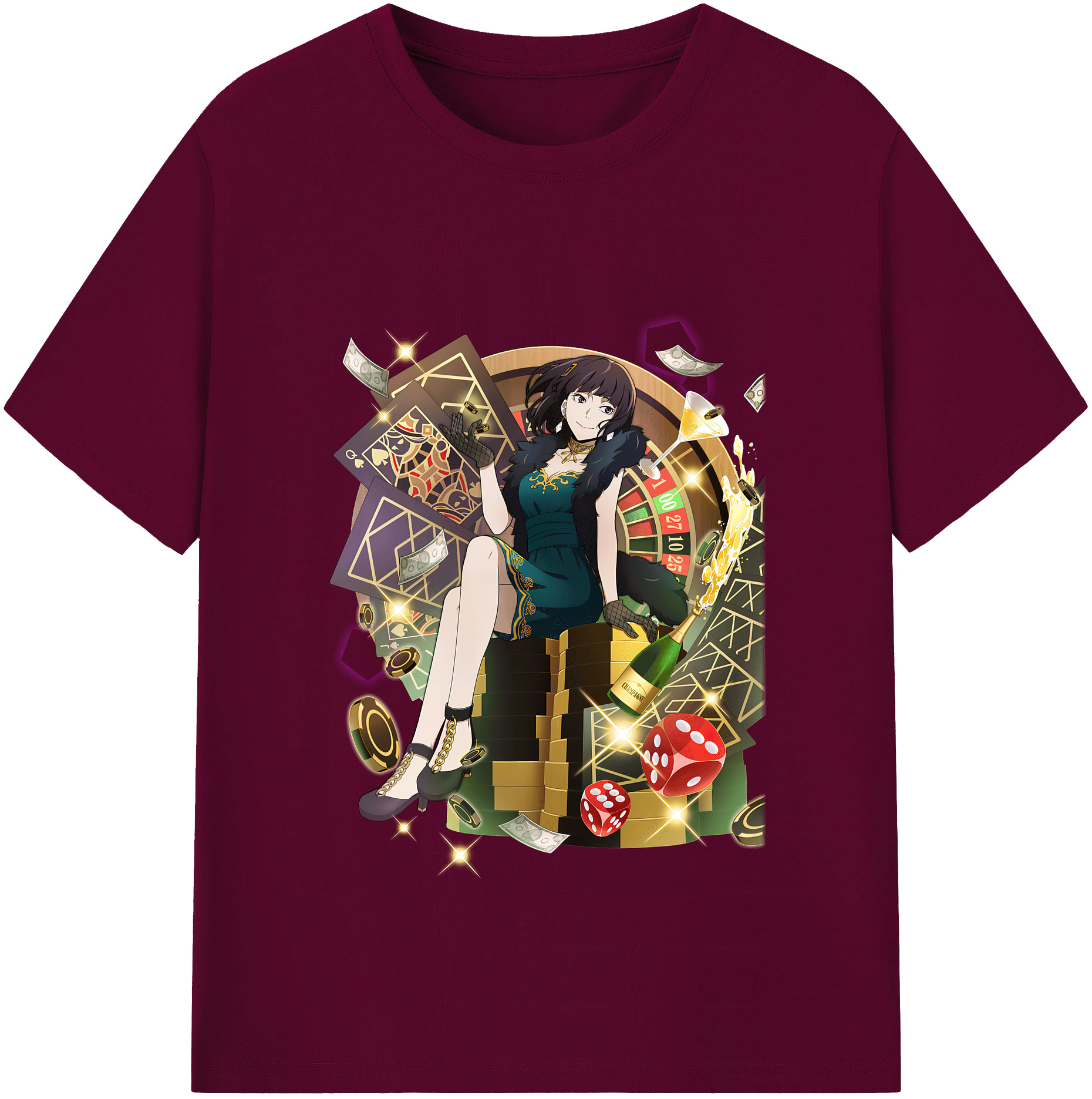 （画像用） 文豪ストレイドッグス Bungo Stray Dogs レディースカジュアルプリントTシャツ（綿100％）